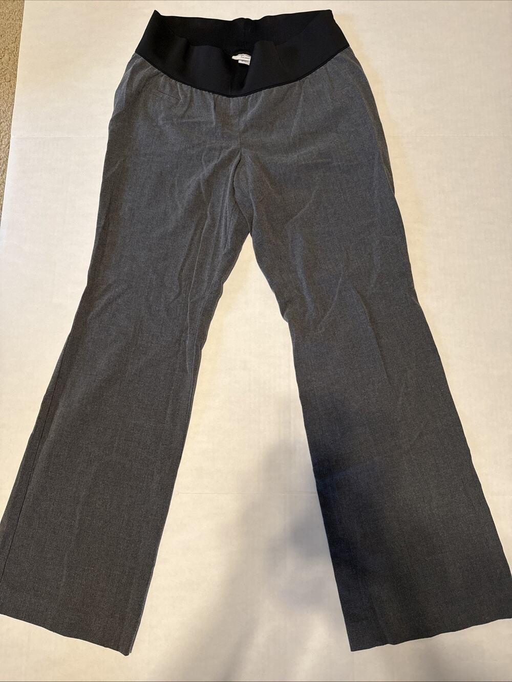 Liz Lange Maternity Work Grey Pants Size 6 Career